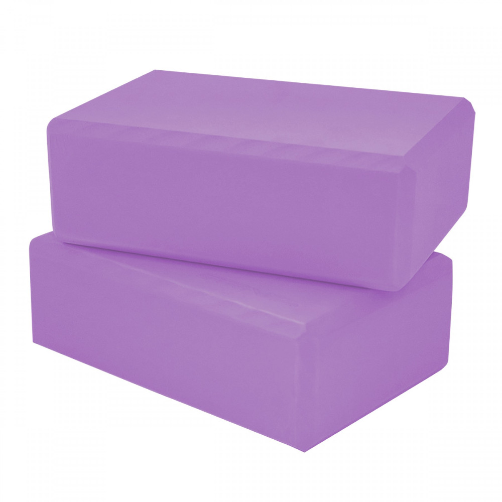 Блок для йоги SportVida Violet 2 шт
