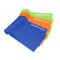 Стрічка-еспандер SportVida Flat Stretch Band для спорту та реабілітації 120 х 15 см 0-15 кг 3 шт SV-HK0183