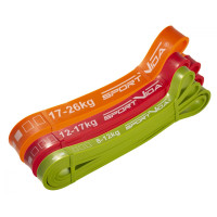 Эспандер-петля (резина для фитнеса и спорта) SportVida Power Band 8-26 кг 3 шт (SV-HK0190-5)