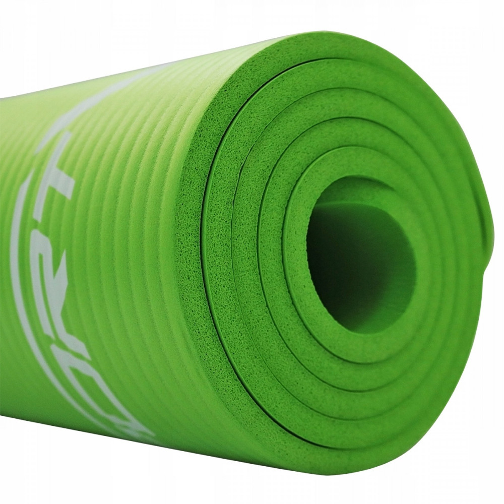 Коврик (мат) для йоги та фітнесу SportVida NBR 1.5 см Green (SV-HK0250)