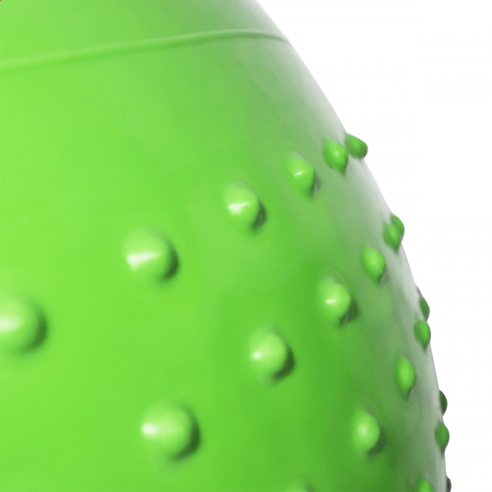 М'яч для фітнесу (фітбол) напівмасажний SportVida 55 см Anti-Burst Green (SV-HK0291)