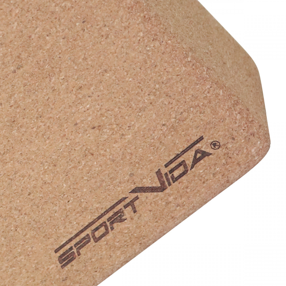Блок для йоги SportVida з пробкового дерева (SV-HK0316)