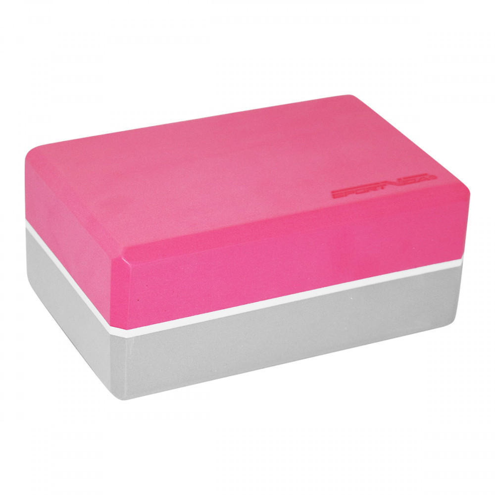 Блок для йоги SportVida Pink/Grey (SV-HK0336)