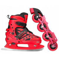 Роликові ковзани SportVida 4 в 1 Size 35-38 Red (SV-LG0023)