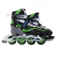 Роликові ковзани SportVida 4 в 1 Size 35-38 Black/Green/White (SV-LG0035)