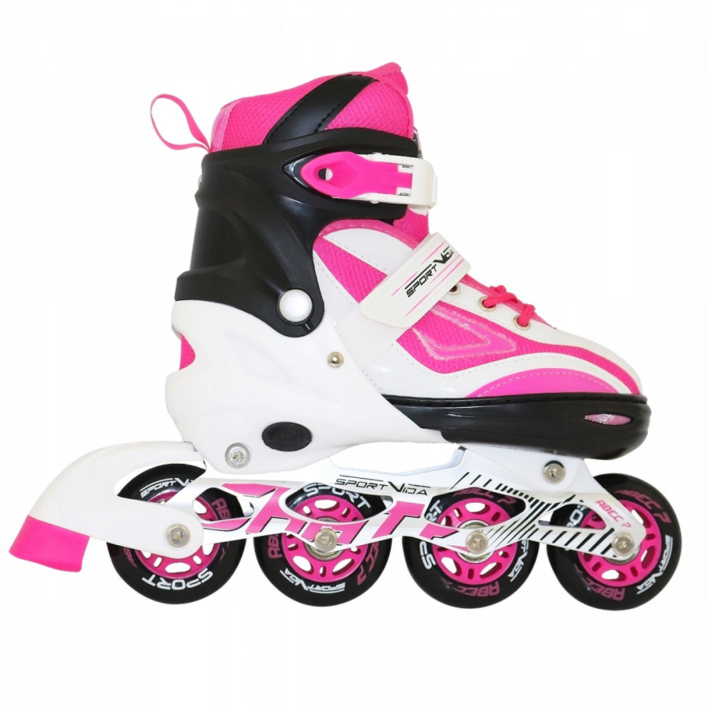 Роликові ковзани SportVida Size 35-38 White/Pink (SV-LG0043)