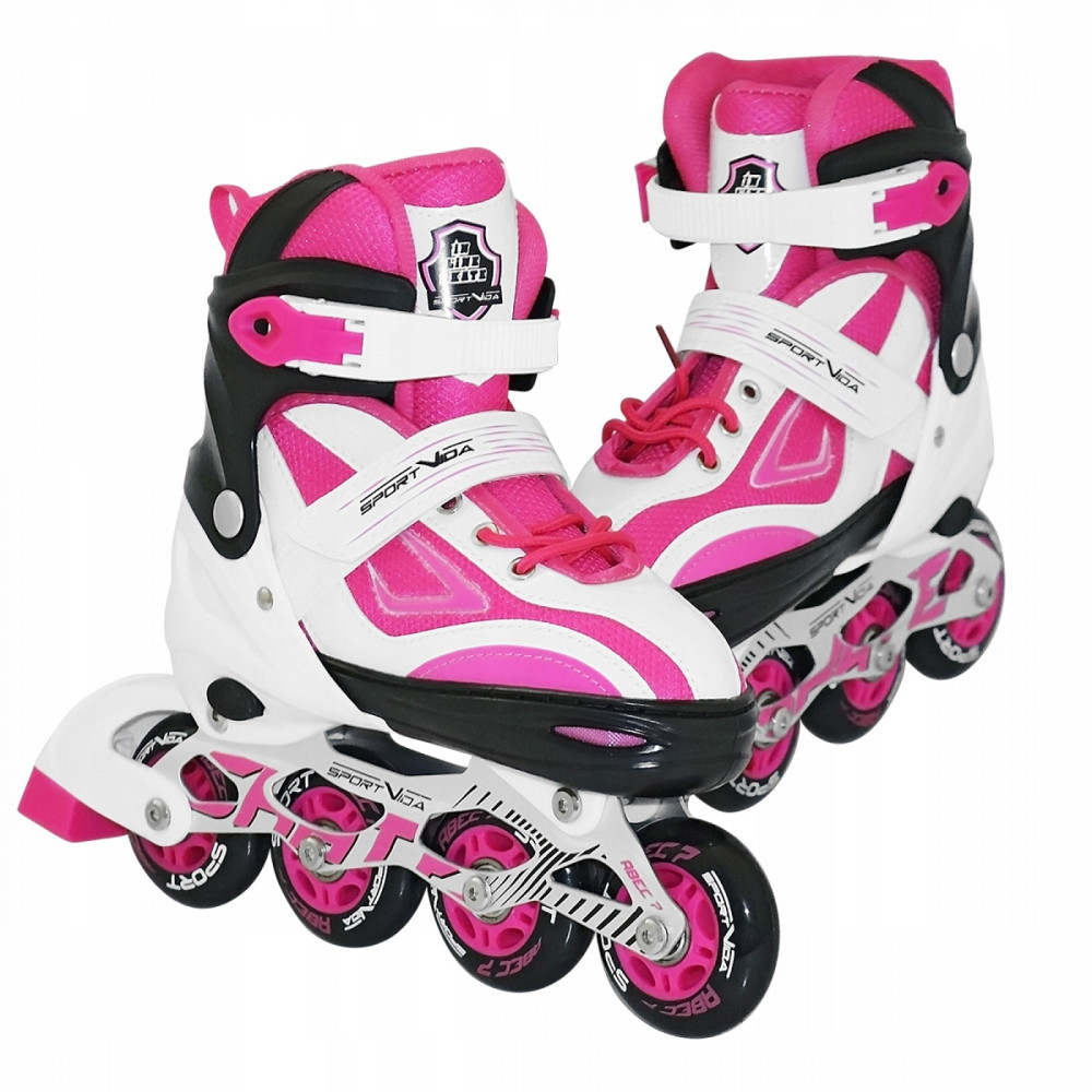 Роликові ковзани SportVida Size 35-38 White/Pink (SV-LG0043)