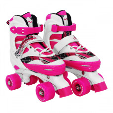 Роликовые коньки (квади) SportVida Size 35-38 White/Pink (SV-LG0055)