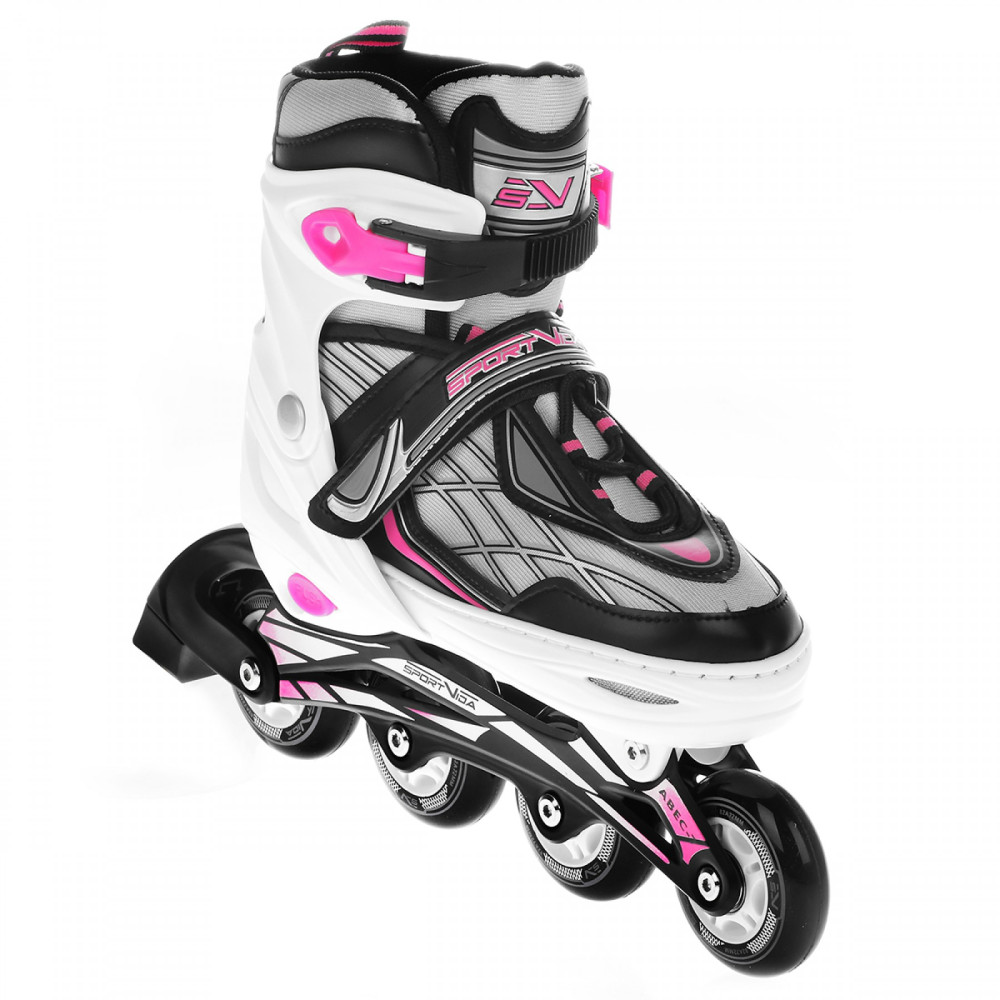 Роликові ковзани SportVida 4 в 1 Size 35-38 Black/White/Pink (SV-LG0062)