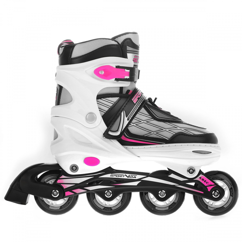 Роликові ковзани SportVida 4 в 1 Size 35-38 Black/White/Pink (SV-LG0062)