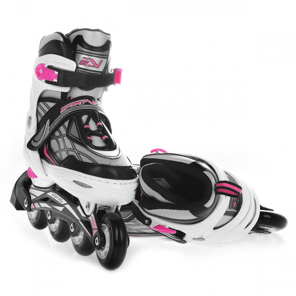 Роликові ковзани SportVida 4 в 1 Size 35-38 Black/White/Pink (SV-LG0062)