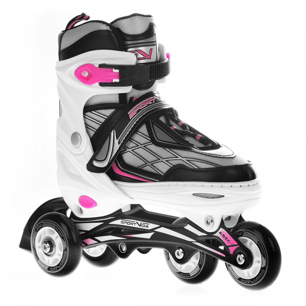Роликові ковзани SportVida 4 в 1 Size 39-42 Black/White/Pink (SV-LG0063)
