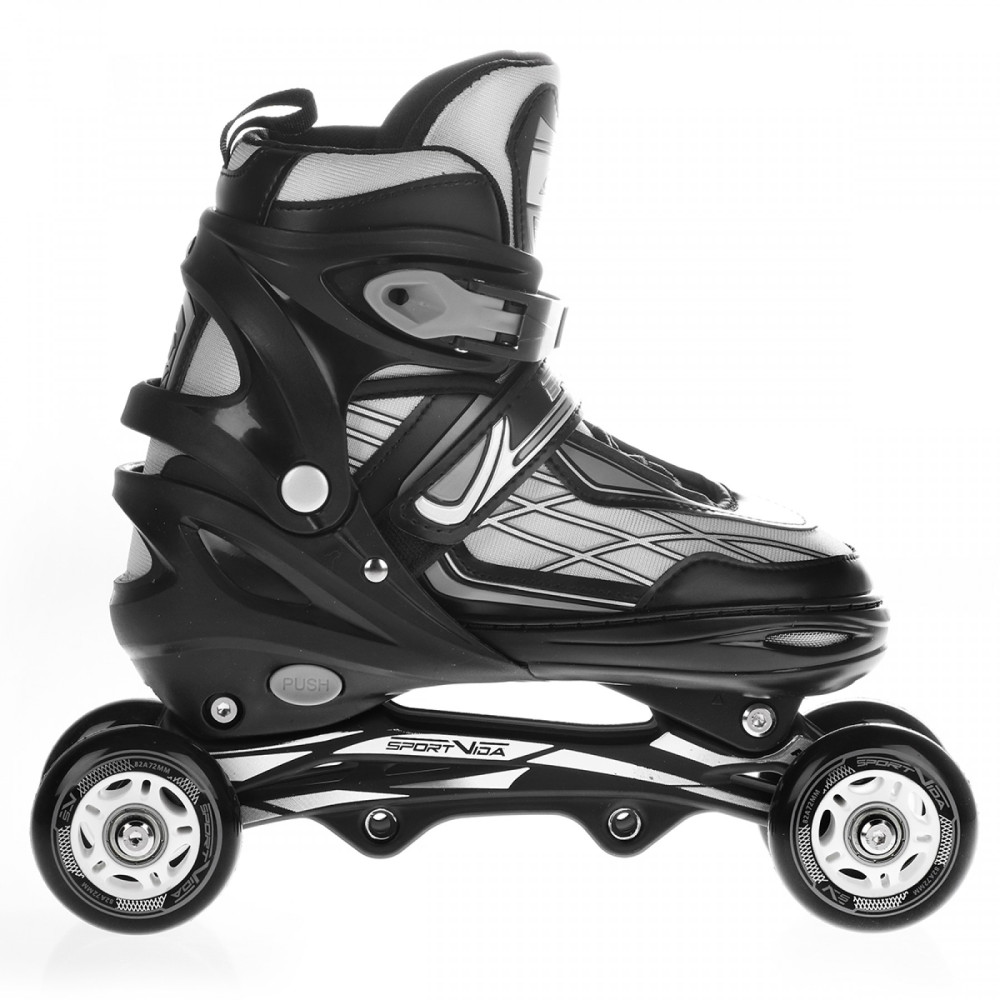 Роликові ковзани SportVida 4 в 1 Size 35-38 Black/Grey (SV-LG0064)