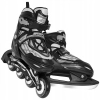Роликові ковзани SportVida 4 в 1 Size 35-38 Black/Grey (SV-LG0064)