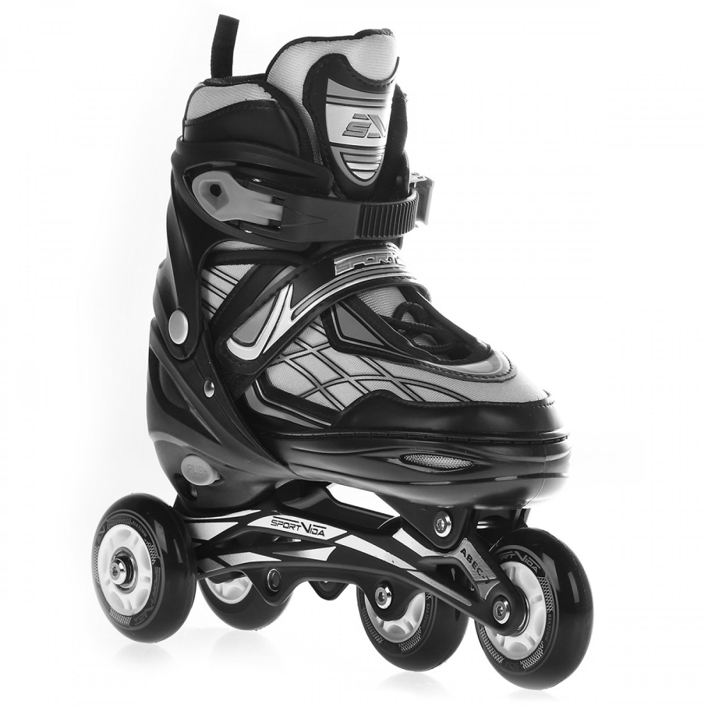 Роликові ковзани SportVida 4 в 1 Size 35-38 Black/Grey (SV-LG0064)