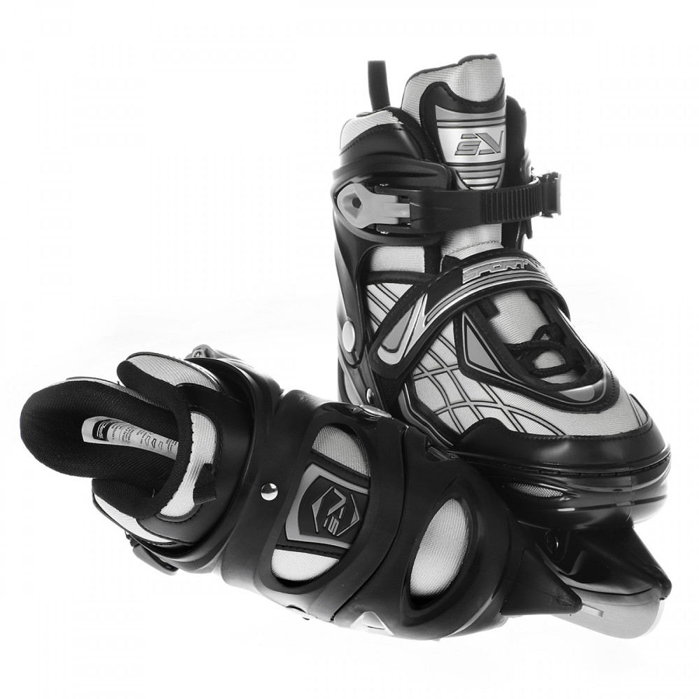 Роликові ковзани SportVida 4 в 1 Size 35-38 Black/Grey (SV-LG0064)