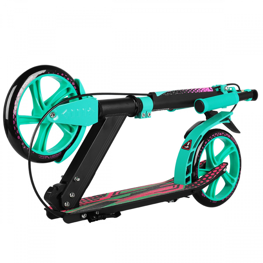 Самокат SportVida PU із ручним тормозом 200 мм SV-MC0002