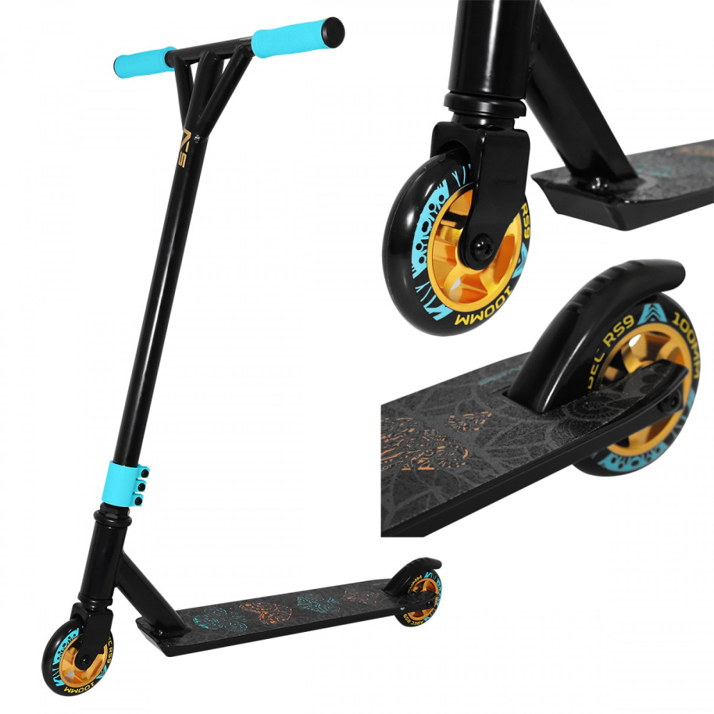 Трюковий самокат SportVida Stunt Poker Black/Blue (SV-WO0017)