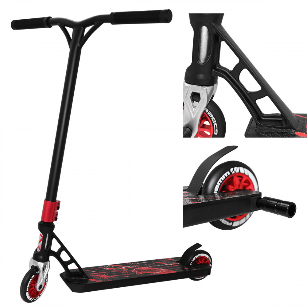 Самокат SportVida з пегами Stunt 110 Pro Black/Red (SV-WO0018)
