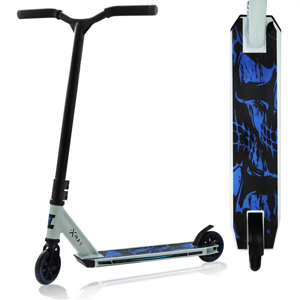 Трюковый самокат SportVida Stunt X-Ray 110 White/Blue (SV-WO0019)
