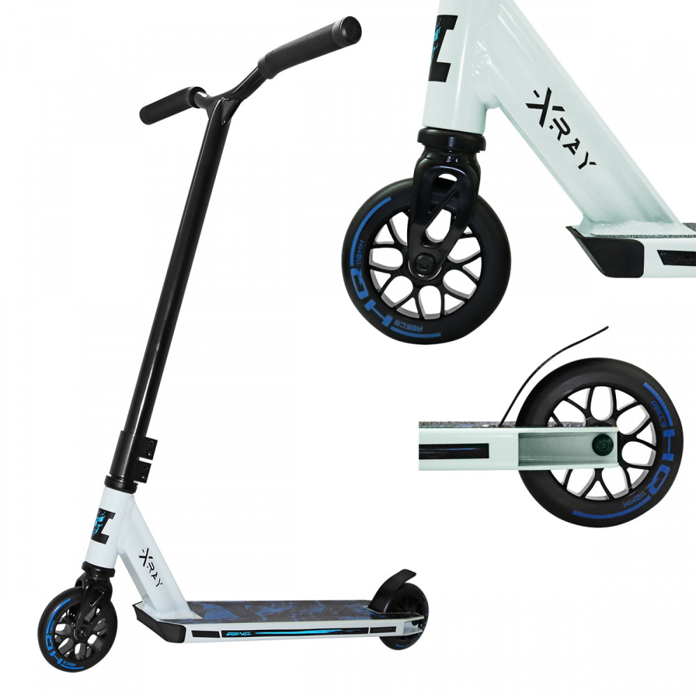 Трюковый самокат SportVida Stunt X-Ray 110 White/Blue (SV-WO0019)