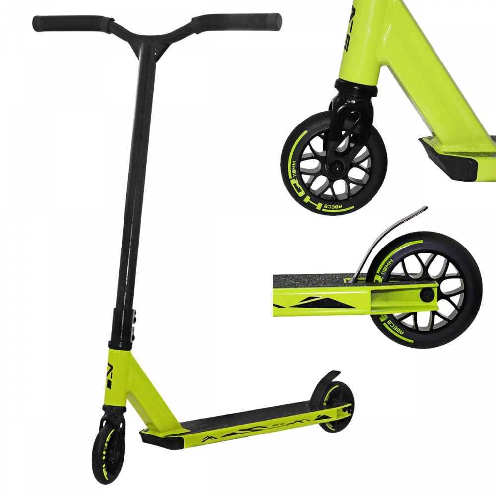 Трюковий самокат SportVida Stunt Hulk 110 Lemon/Black (SV-WO0020)