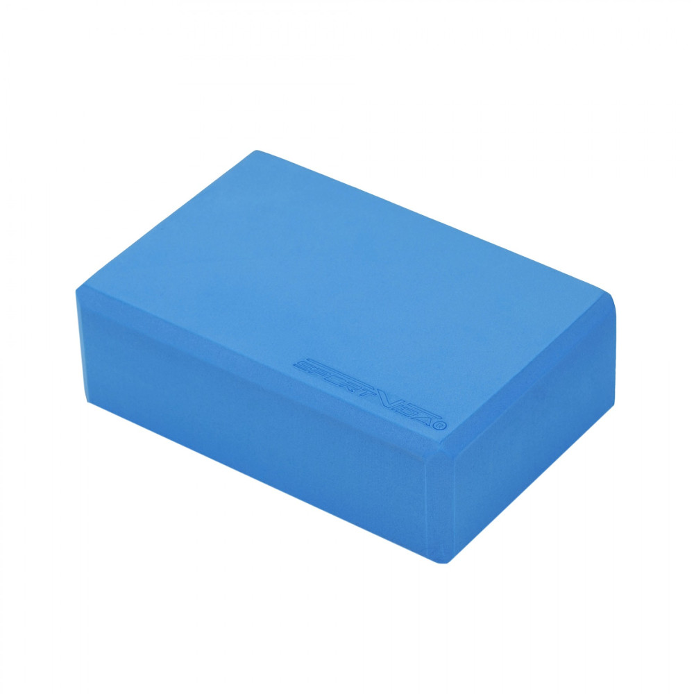 Блок для йоги SportVida EVA 23 x 15 x 7.6 см SV-EZ0069 Blue