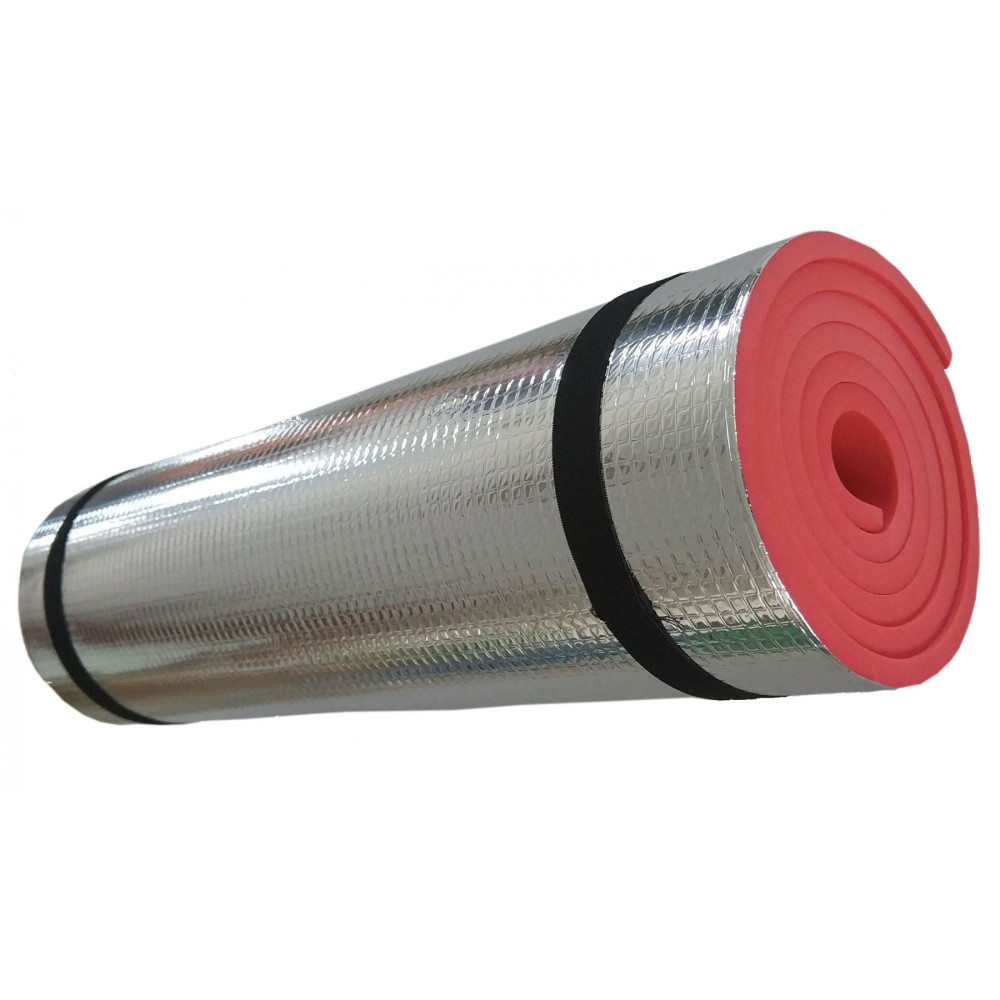Коврик туристичний (каремат) SportVida Alu EVA 1 см Red SV-EZ0004