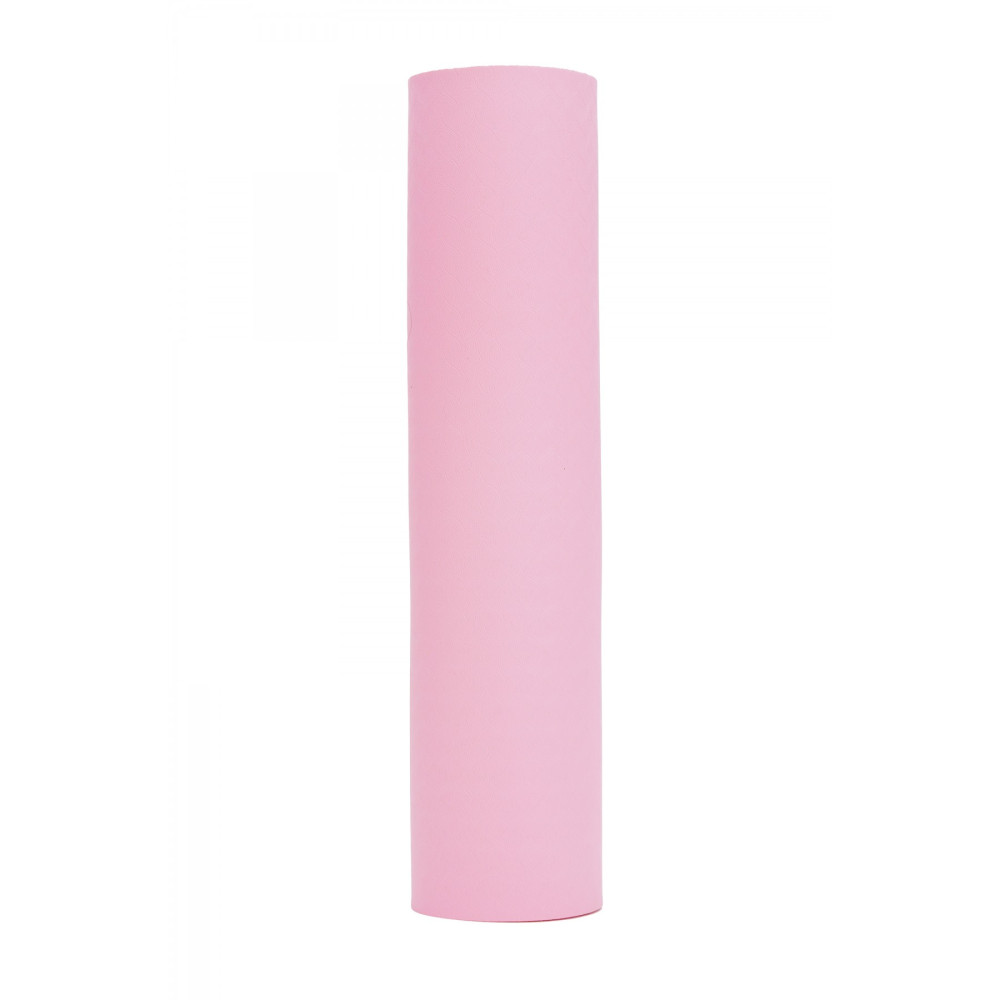 Килимок (мат) спортивний SportVida TPE 183 x 61 x 0.4 см для йоги та фітнесу SV-EZ0050 Pink