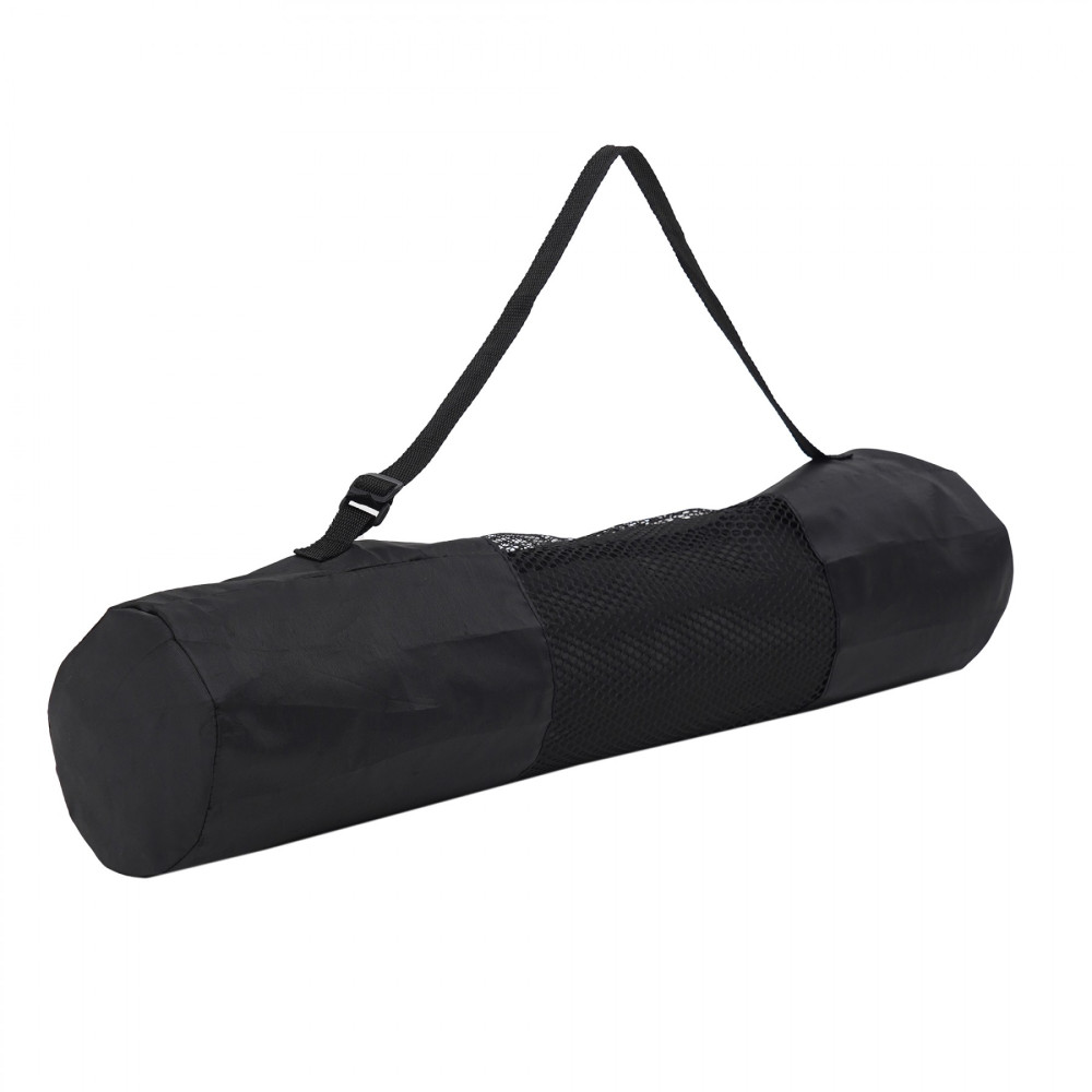 Килимок (мат) спортивний SportVida TPE 183 x 61 x 0.4 см для йоги та фітнесу SV-EZ0052 Black/Grey