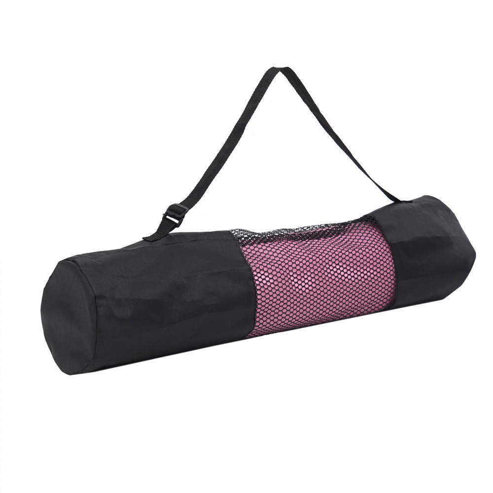 Коврик (мат) спортивный SportVida TPE 183 x 61 x 0.6 см для йоги и фитнеса SV-EZ0059 Pink/Blue