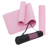 Килимок (мат) спортивний SportVida TPE 183 x 61 x 1 см для йоги та фітнесу SV-EZ0060 Pink