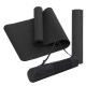 Килимок (мат) спортивний SportVida TPE 183 x 61 x 1 см для йоги та фітнесу SV-EZ0061 Black