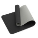 Килимок (мат) спортивний SportVida TPE 183 x 61 x 1 см для йоги та фітнесу SV-EZ0062 Black/Grey