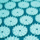 Килимок акупунктурний SportVida Аплікатор Кузнєцова з валиком 66 x 40 см Turquoise/Turquoise (SV-HK0283)
