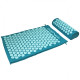 Килимок акупунктурний SportVida Аплікатор Кузнєцова з валиком 66 x 40 см Turquoise/Turquoise (SV-HK0283)