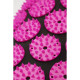 Килимок акупунктурний SportVida Аплікатор Кузнєцова з валиком 66 x 40 см Black/Pink (SV-HK0352)