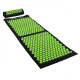 Килимок акупунктурний SportVida Аплікатор Кузнєцова 130 x 50 см з валиком Black/Green (SV-HK0353)