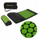 Килимок акупунктурний SportVida Аплікатор Кузнєцова 130 x 50 см з валиком Black/Green (SV-HK0353)