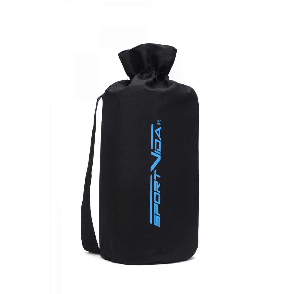 Килимок акупунктурний SportVida Аплікатор Кузнєцова з валиком 66 x 40 см Black/Blue (SV-HK0407)