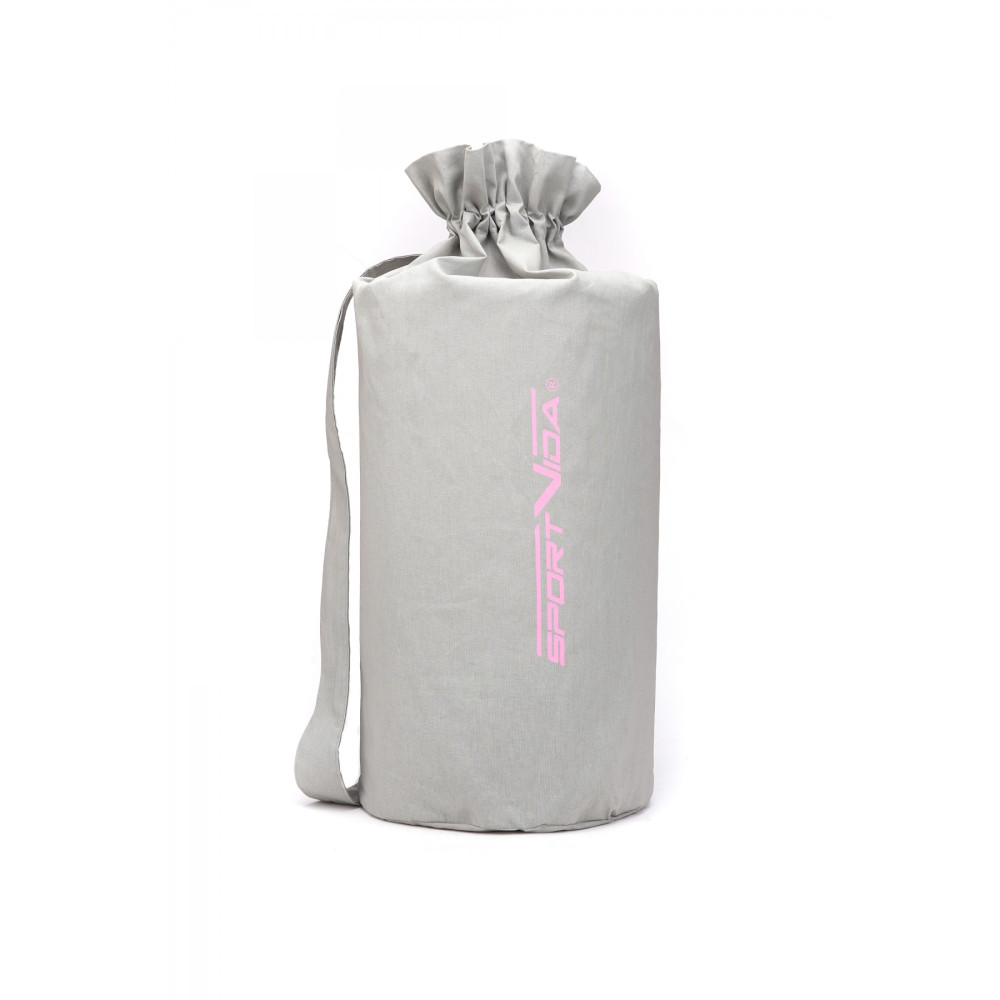 Килимок акупунктурний SportVida Аплікатор Кузнєцова з валиком 130 x 50 см Grey/Pink (SV-HK0409)
