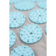 Килимок акупунктурний SportVida Аплікатор Кузнєцова з валиком 130 x 50 см Grey/Sky Blue (SV-HK0410)