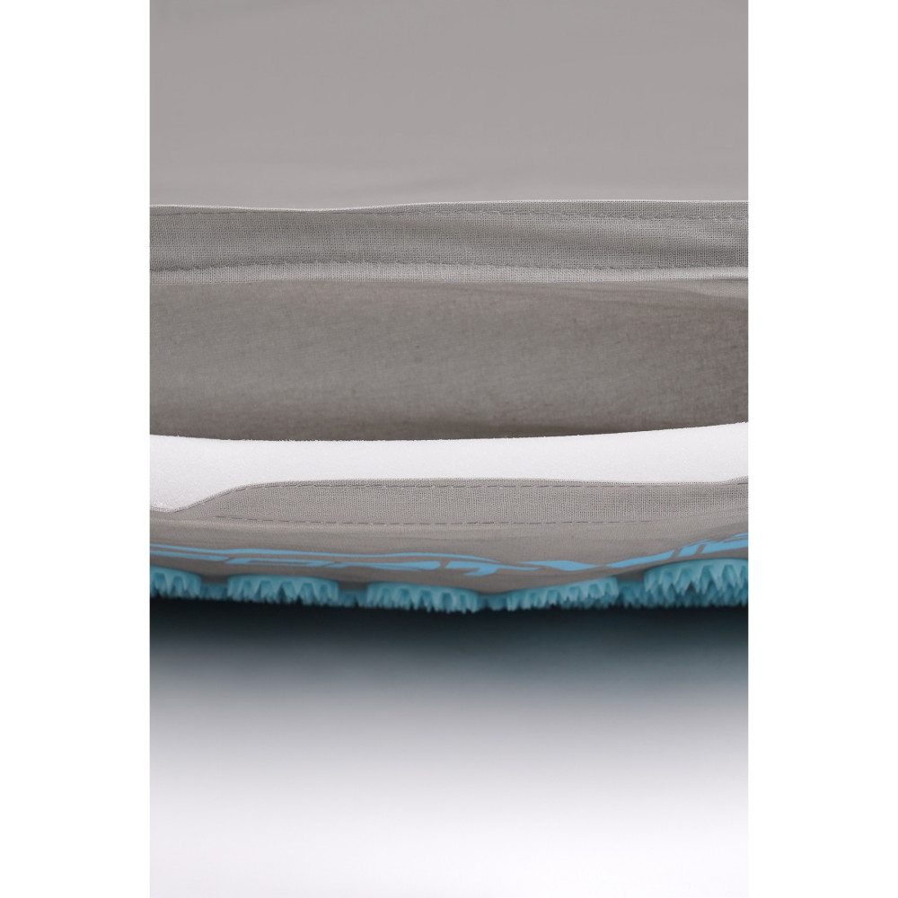 Килимок акупунктурний SportVida Аплікатор Кузнєцова з валиком 130 x 50 см Grey/Sky Blue (SV-HK0410)