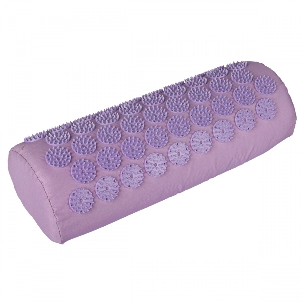 Килимок акупунктурний SportVida Аплікатор Кузнєцова з валиком 130 x 50 см Purple/Purple (SV-HK0411)