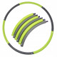 Обруч масажний SportVida Hula Hoop 90 см SV-HK0214 Grey/Green