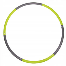 Обруч массажный SportVida Hula Hoop 90 см SV-HK0214 Grey/Green