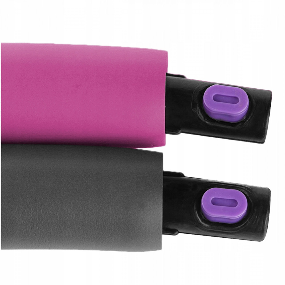 Обруч масажний SportVida Hula Hoop 90 см SV-HK0215 Grey/Pink
