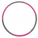 Обруч масажний SportVida Hula Hoop 90 см SV-HK0215 Grey/Pink