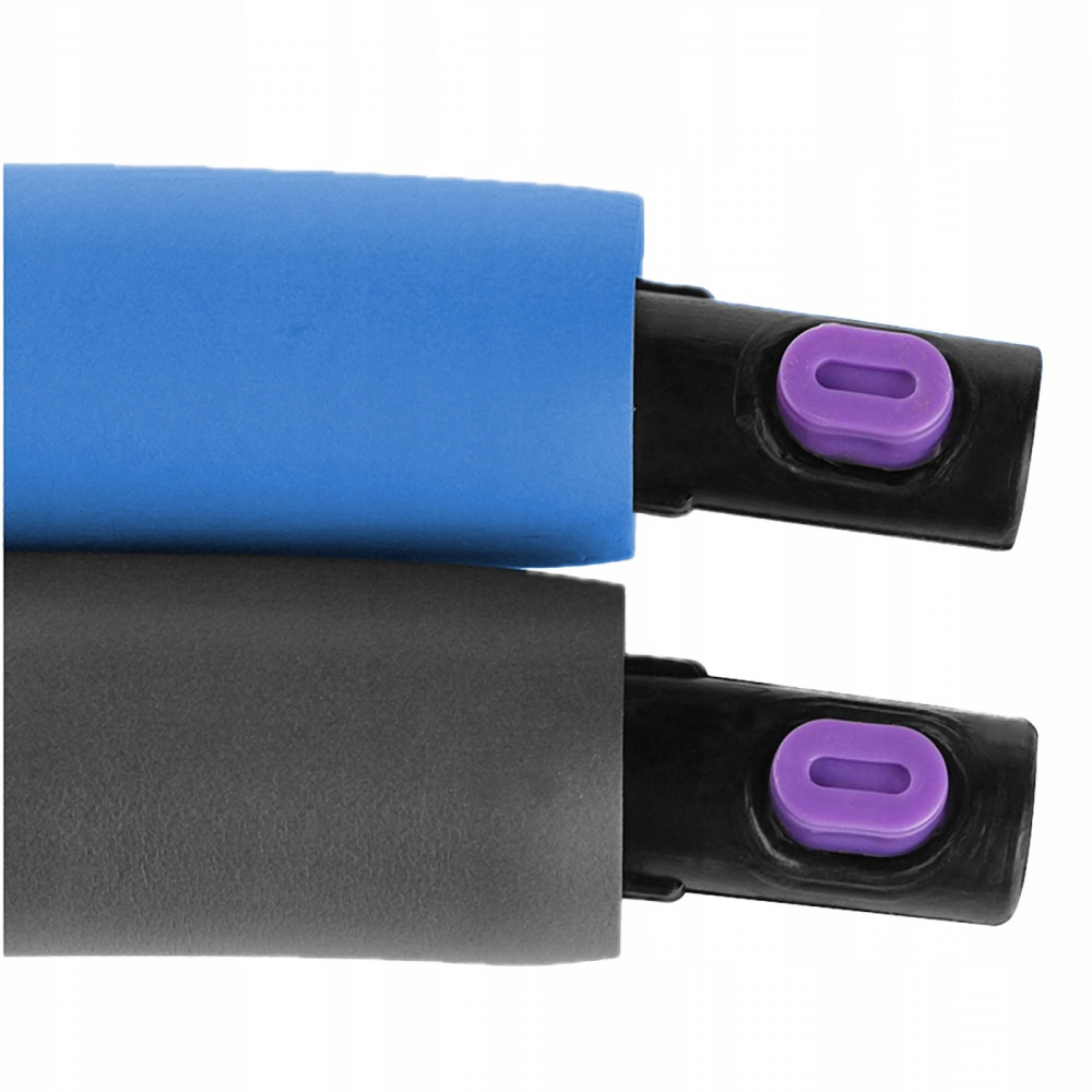 Обруч масажний SportVida Hula Hoop 90 см SV-HK0216 Grey/Blue