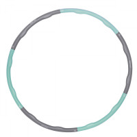 Обруч масажний SportVida Hula Hoop 100 см 1.2 кг SV-HK0337 Grey/Sky Blue